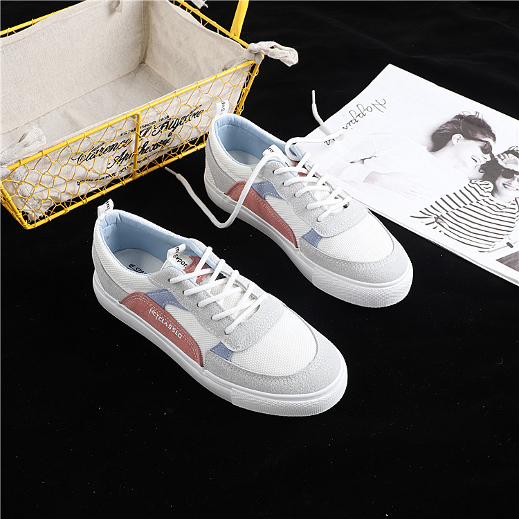 Giày giả vải skr nữ in siêu lửa cổng nữ giày chic retro giày dâu tây đường phố chụp phiên bản Hàn Quốc của giày thủy triều giầy lining nữ