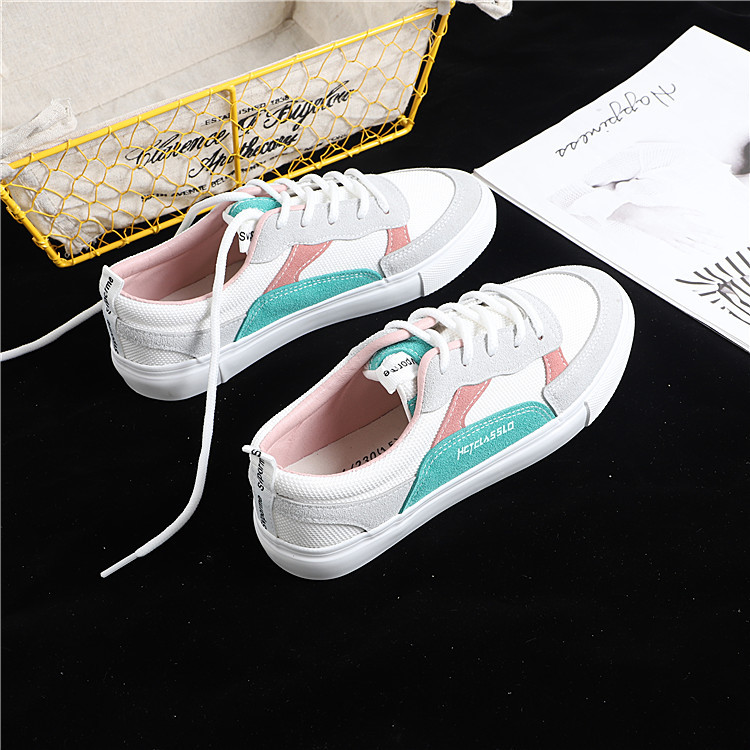 Giày giả vải skr nữ in siêu lửa cổng nữ giày chic retro giày dâu tây đường phố chụp phiên bản Hàn Quốc của giày thủy triều giầy lining nữ