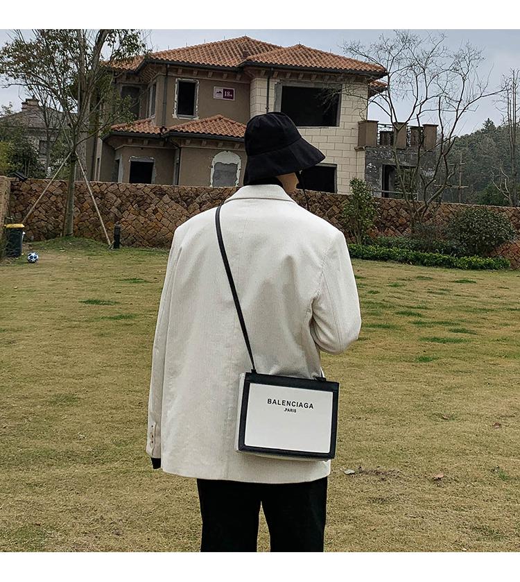 ONEMAN xuân trắng blazer nam Hàn Quốc giản dị retro nhỏ phù hợp với giới trẻ độc thân áo tây - Áo khoác đôi set đồ đôi nam nữ