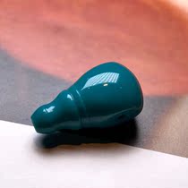 Natural raw ore jade blue turquoise 108 rosary Buddha head holding tee without waist 108 star and moon accessories