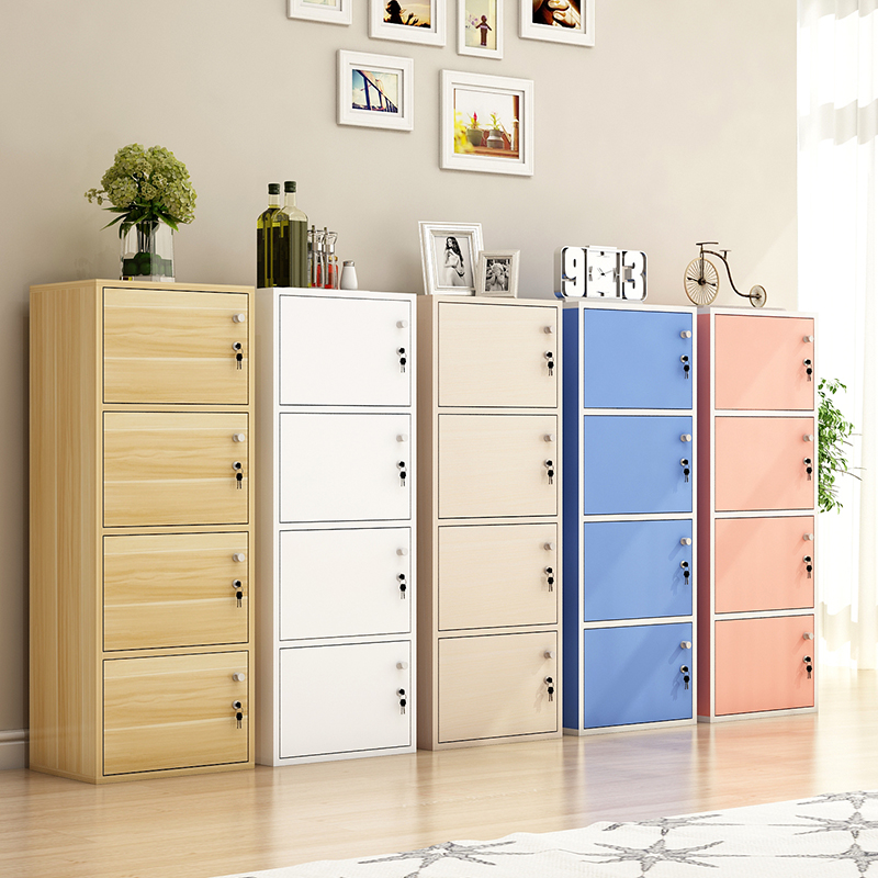 Simple And Modern Bookcase Storage Cabinets Free Combination Of