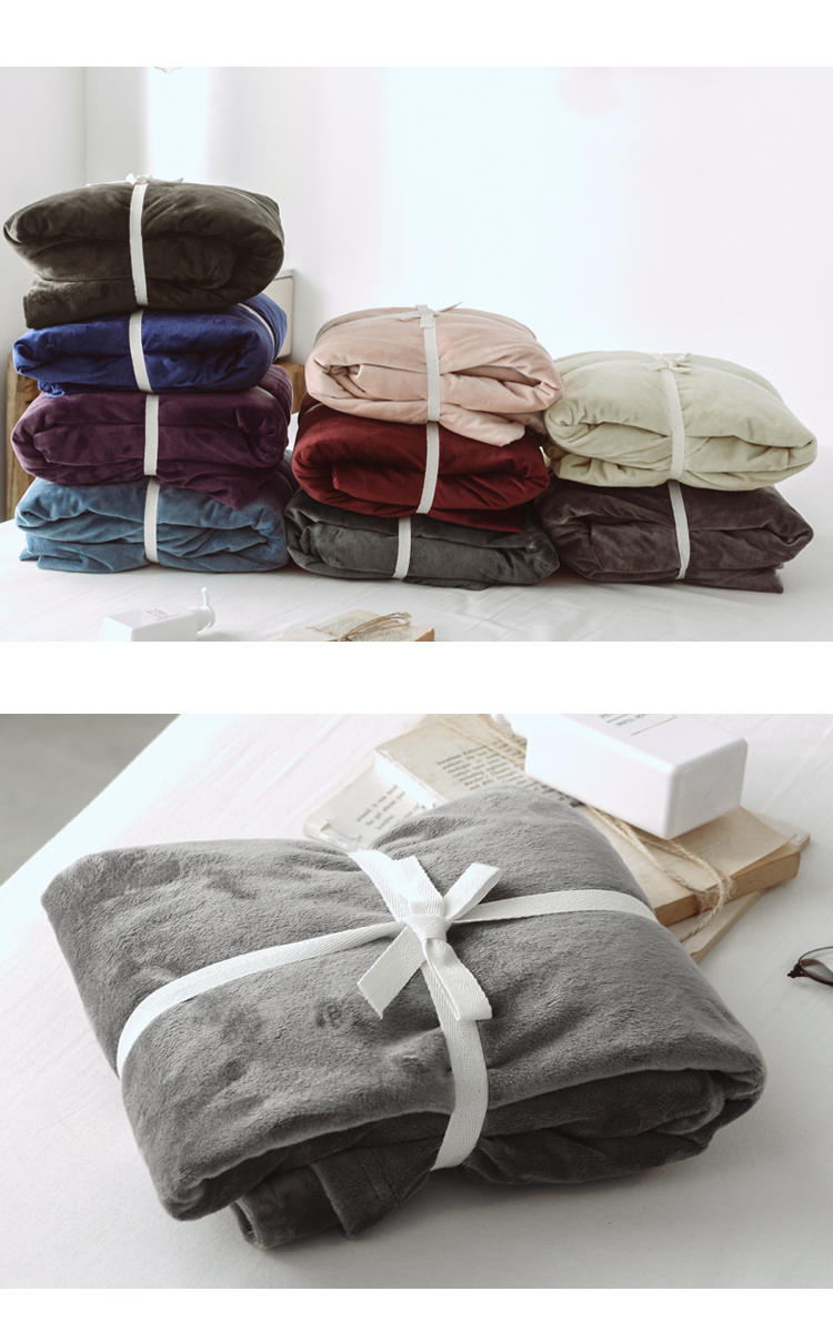 Giường nhung kiểu Nhật 笠 mảnh đơn 1,5 m 1,2 tấm nhung nhung mùa thu và mùa đông flannel chống tĩnh điện 1,8m trải giường 	ga giường bo chun