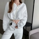 Демисезонная короткая брендовая сексуальная толстовка, лонгслив, высокая талия, в западном стиле