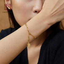 Bracelet female summer silver bracelet girl girlfriends bracelet ins niche design bracelet Golden retro bracelet