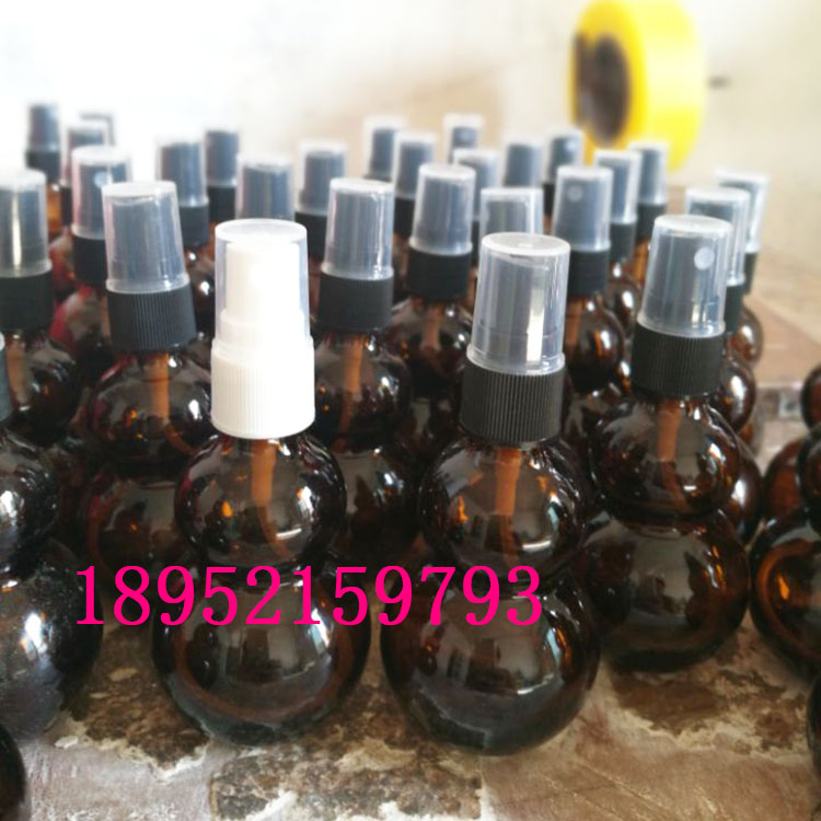 Brown gourd pill glass bottle tea dropper essential oil bottle cosmetic bottle liquid medicine spray bottle