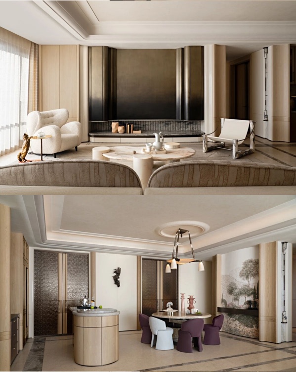 728 Zhaohé-Shanghai Anlan 275-Type Large Flat-Floor Apartment Cad Construction Drawings & Plan Documents & Photography Images