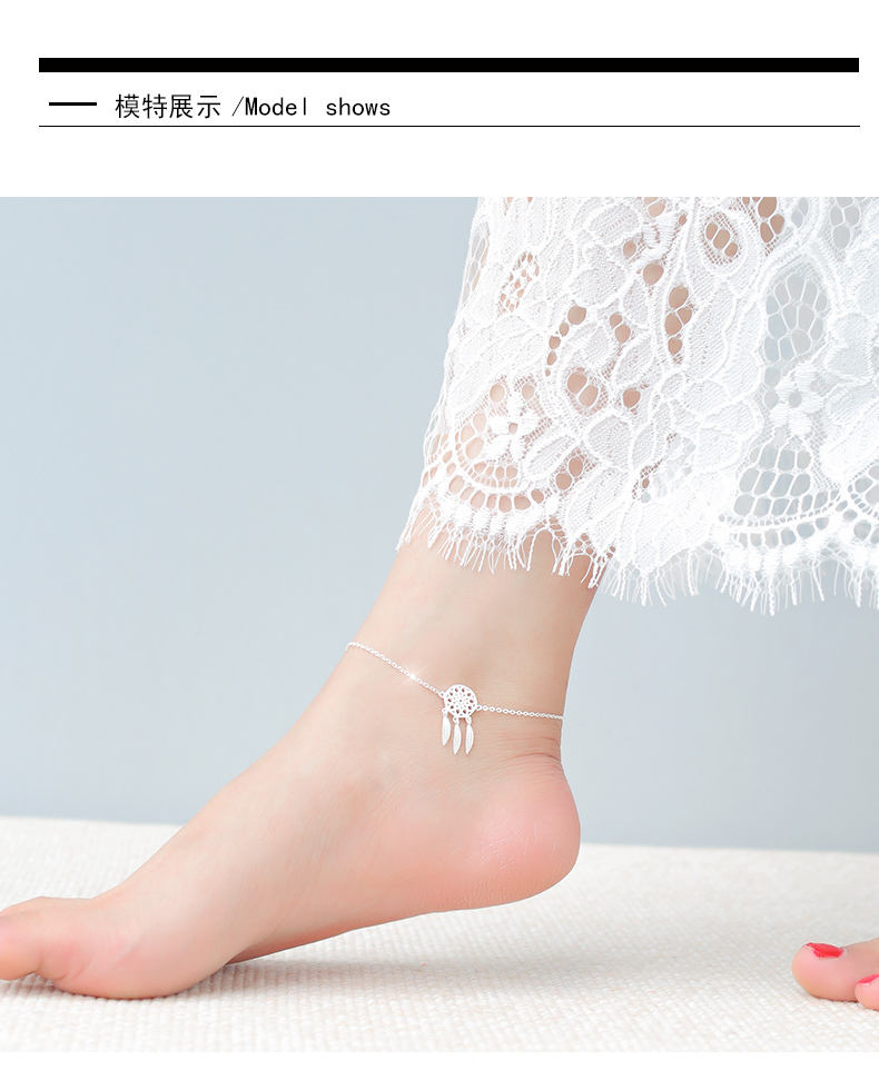 Chaine de cheville Femme en Argenterie - Ref 3104560 Image 18