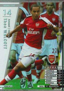 WCCF PANINI flash card 08-09 England Arsenal Spot YGS2 5 Walcott