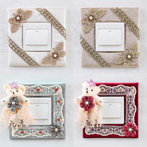 European Switch Switch Switch Switch Switch Wall Closed to Household Creative Living Room Bedroom Light Socket Panel Decoration