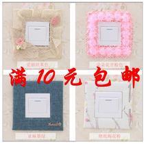 Switch protective cover switch switch to wall bedroom bedroom living room household fine decoration cloth high-end pastoral