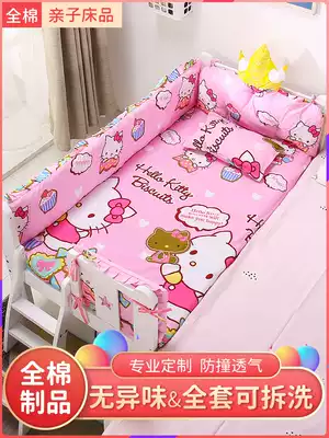 Children's bedwall soft bag cotton breathable cotton removable and washable anti-collision Wall anti-drop splicing cloth cushion fence custom-made