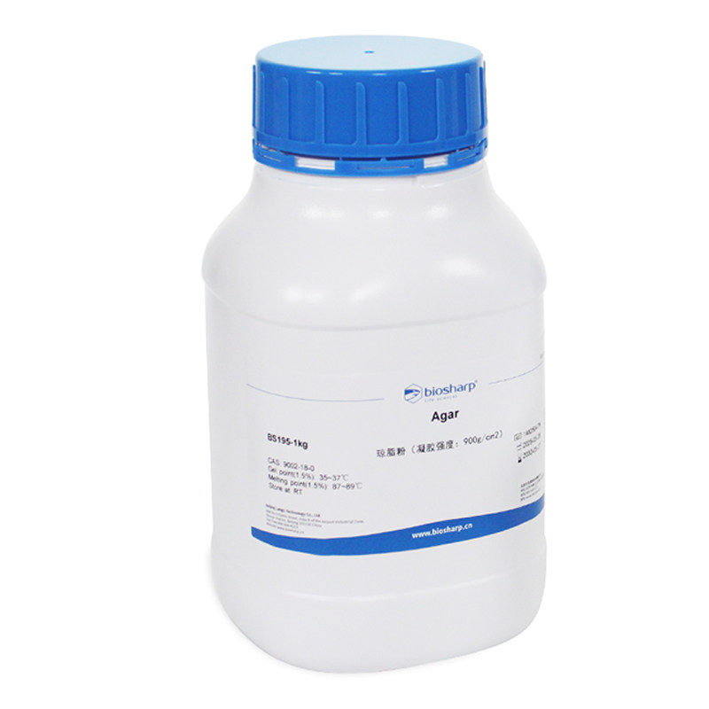 白鲨biosharp BS195-500g BS195-1kg琼脂粉Agar凝胶强度900g/cm2