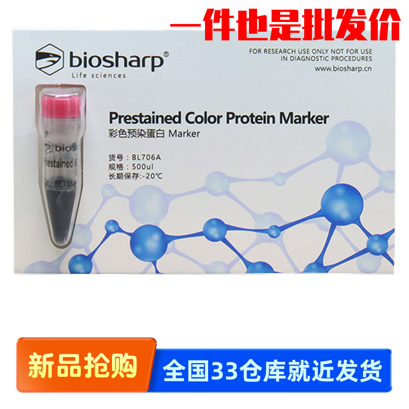 白鲨Biosharp BL706A 彩色预染蛋白Marker（11-180kDa）