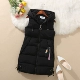 Mùa thu đông 2018 phiên bản Hàn Quốc mới của áo vest cotton xuống trong phần dài kích thước lớn Áo cotton mỏng vest vest vest nữ áo khoác jean nữ