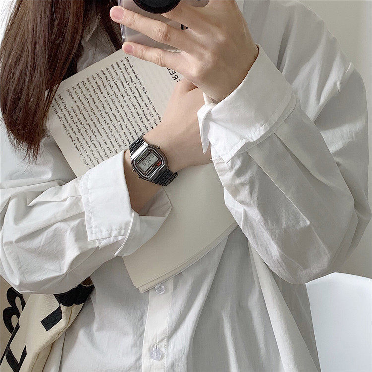 Digital Sports Watch For Students Unisex Square Design_voghion.com