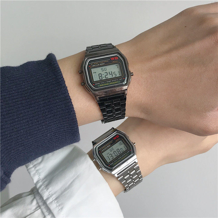 Digital Sports Watch For Students Unisex Square Design_voghion.com