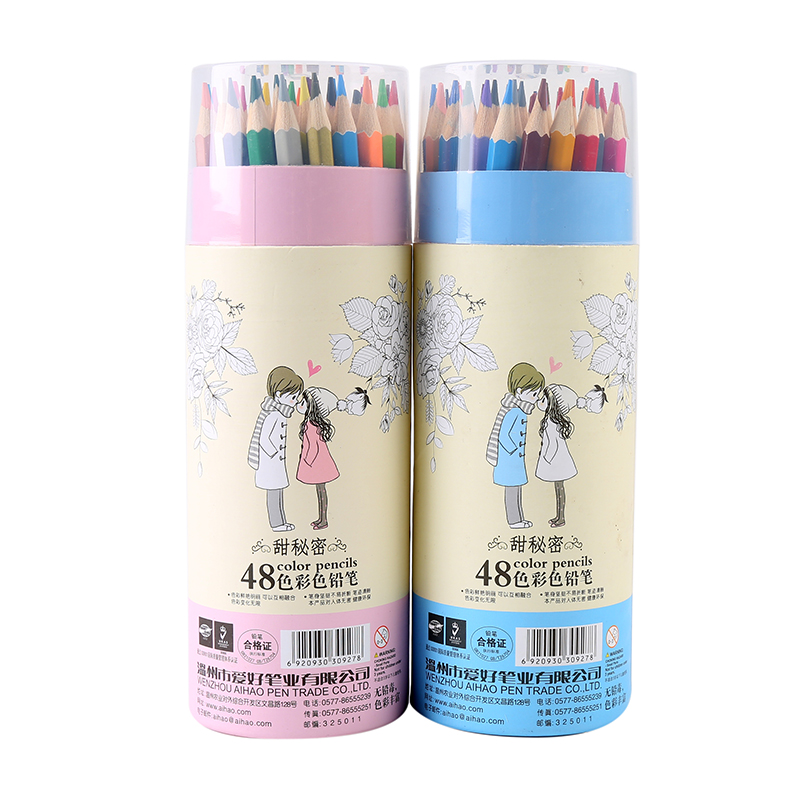 Hobby Bucket Loaded Hand Colored Pencil 12 18 18 24 36 36 48 Color Lead 9020 Series illustrated Lead Black Red