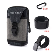 Серый [двухслойный 6-дюймовый 6,5 дюйма] дайте ремешок для руки+крюк+ремень