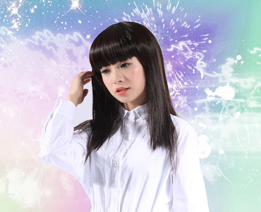 Perruque Long cheveux raides - Ref 2611340 Image 6