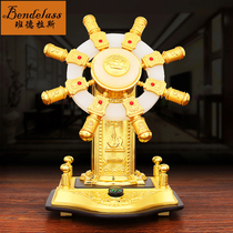 Banderas Jade pilot helmsman ornaments office crafts home living room wine cabinet decoration business gifts
