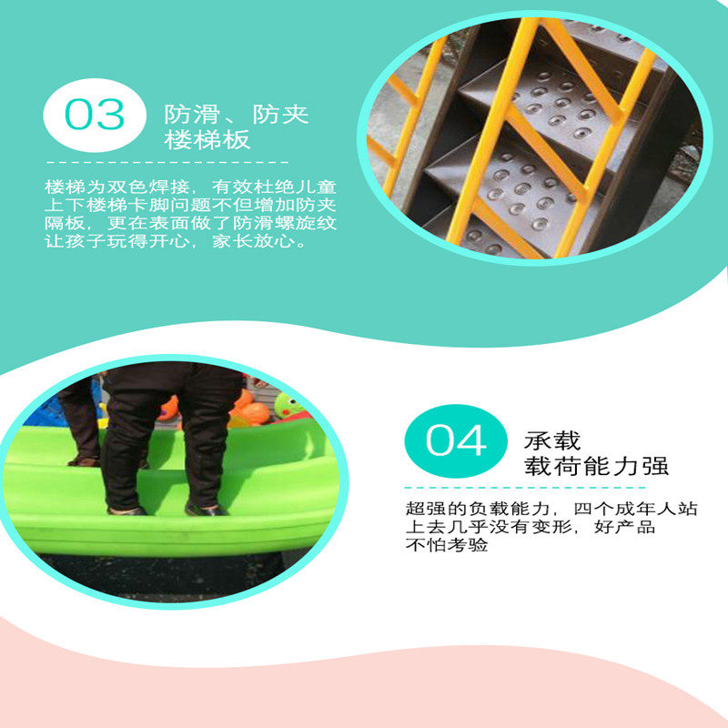 Слайд 大型滑梯户外幼儿园游乐场设施室外儿童玩具公园小区秋千组合热卖 OTHER