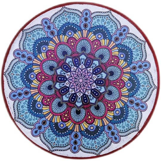 新疆乐器手鼓牛皮彩绘拍打手工制作民族舞蹈演出道具餐厅酒店装饰