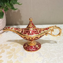 New gilt craft Aladdin lamp Gods pet home wishing lamp Xinjiang style restaurant hotel decoration