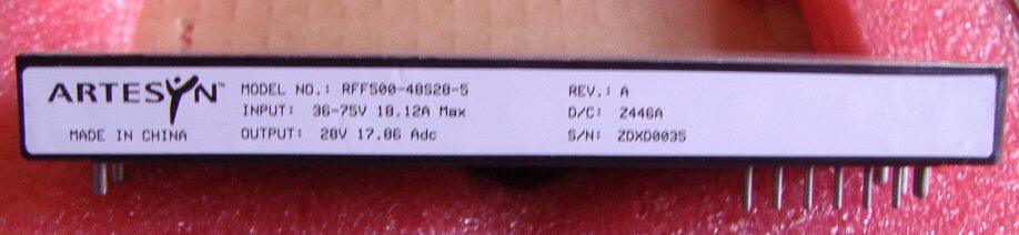 EMERSON module power supply RFF500-48S28-5