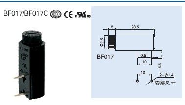 ULCSA certified breadboard horizontal fuse holder BF017 PTF50 5 * 20 Insurance tube seat eco-friendly brand new