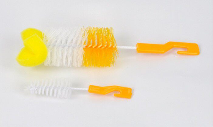 Sponge nylon bottle brush brush package sponge brush cleaning brush glass brush