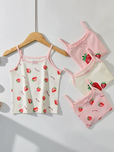 Детская эластичная майка топ, пижама без рукавов