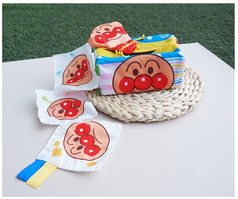 Japanese bread Superman infant appeasement toy mock cloth art Extraction toilet paper Cartridges Ringing paper Toys for 0-6 months