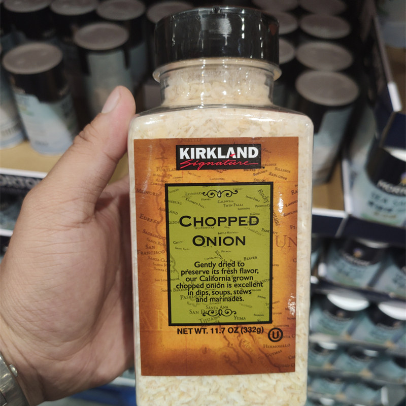 kirkland kirkland dehydrated crushed onions 332G Shanghai COSTCO open the city guest american seasonings