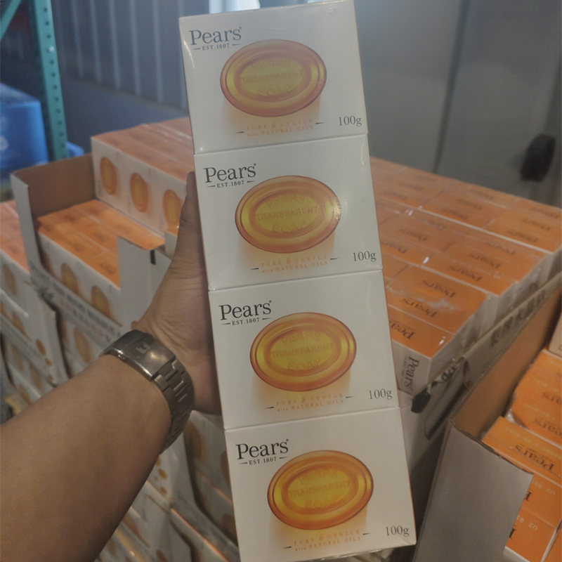 Shanghai COSTCO PEARS Pear Brand Amber Orange Essential Oil Moisturizing Crystal Soap 100g * 12 Pieces from India