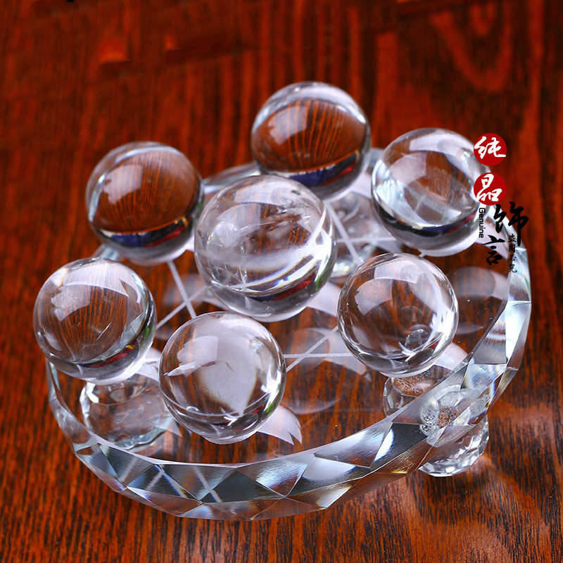 Natural White Water Crystal Ball Seven Stars Swing Piece Swing Piece-Taobao