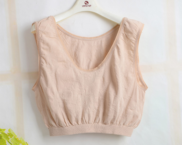 Đồ lót trung niên nữ cotton vest áo len cotton ông già cộng với mẹ béo áo sơ mi mùa hè mỏng phần cotton áo thun ba lỗ nữ big size
