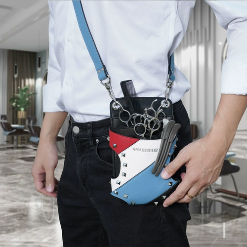 Стилисты -ножницы с ножницы с высокой галереей для волос Специальные интернет -красные отходы личные сумки для сумок, захватывающие мешки с инструментами для слепого детского телека