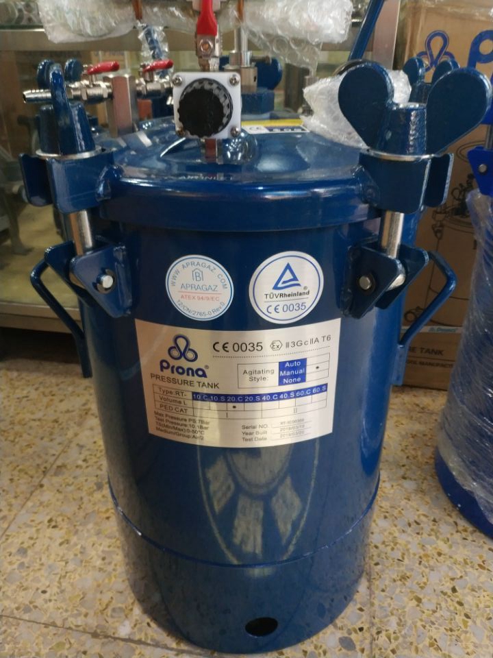 RT-10A Taiwan Poly water storage pressure tank 20A automatic mixing paint 40A pneumatic paint tank 60L stainless steel 5 liters