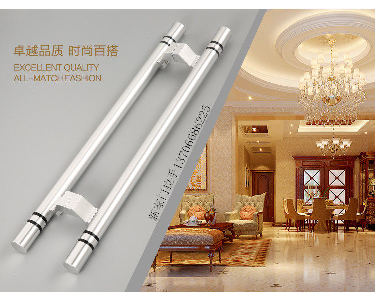 Space aluminum handle door aluminum alloy door door door door with frame glass door 400 hole from double door KTV
