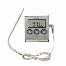 Kitchen food oven high temperature baking timer thermometer high-precision macaron barbecue probe thermometer