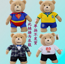 ted teddy bear movie with the same plush toy recording talking bear clothing equipment peripheral matching set gift