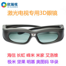 长虹D7U T7U X7U激光投影电视3D眼镜适用海信Vidda C1极米快门式