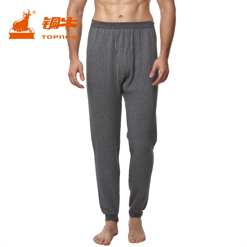 Đồ lót bò đồng ba lớp giữ ấm nam quần dày ấm, quần cotton ấm có thể mặc ôm sát người, vận chuyển miễn phí hoàn toàn - Quần nóng lên