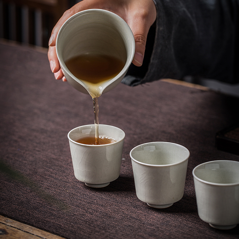 Wynn collect plant ash kung fu tea cup single cup small jingdezhen ceramic sample tea cup tea set a single tea cups