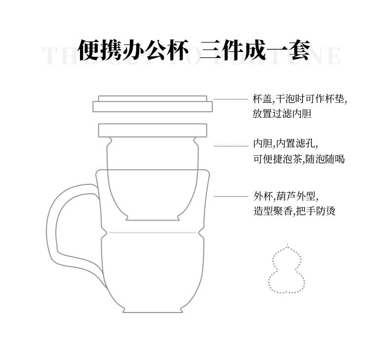 Public remit your up mark cup with cover filter cup tea ceramic water cup home office gift boxes