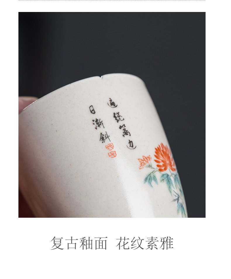 Jingdezhen ceramic kung fu tea cups small Japanese master sample tea cup white porcelain cup single cup "women 's singles a ceramic tea set