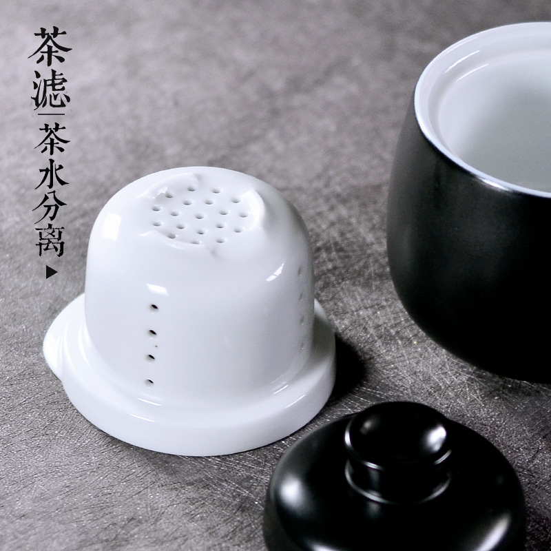 Public remit enjoy private belt filter cups a pot of a crack cup white office travel tea set ceramic sample tea cup