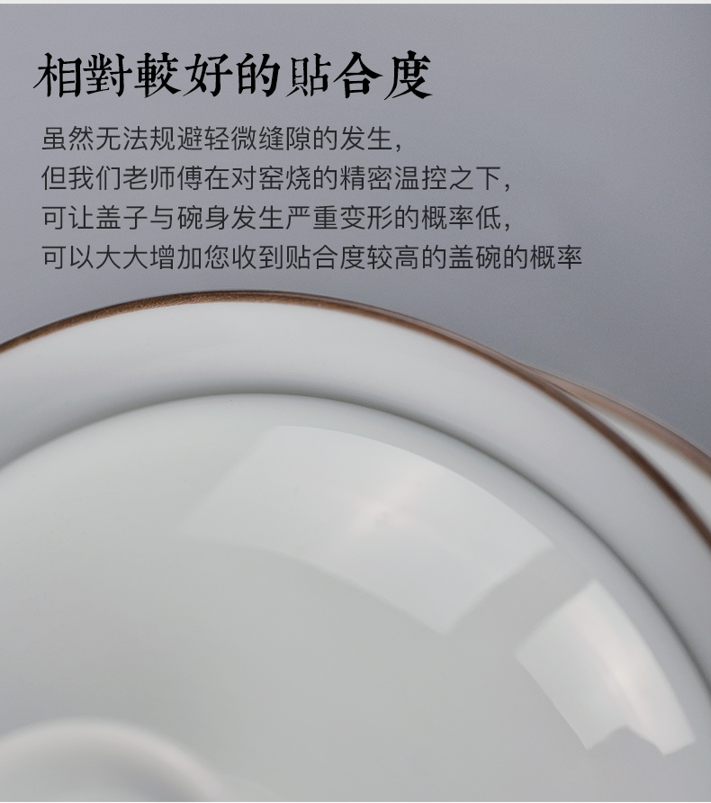 Yonglihui Jingdezhen gốm phủ bát ba bát Hand lấy trà bát bằng tay kungfu tách trà bộ trà bộ bình trà đẹp
