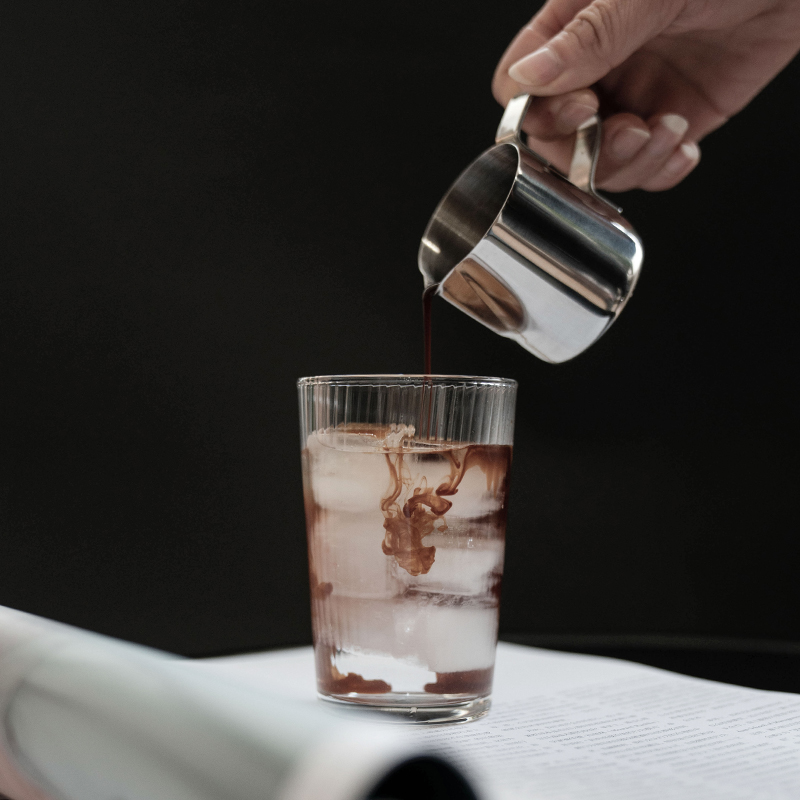 watchget 100ml stainless steel oz cup with handle small milk flush with syrupe coffee concentrate cup (1)