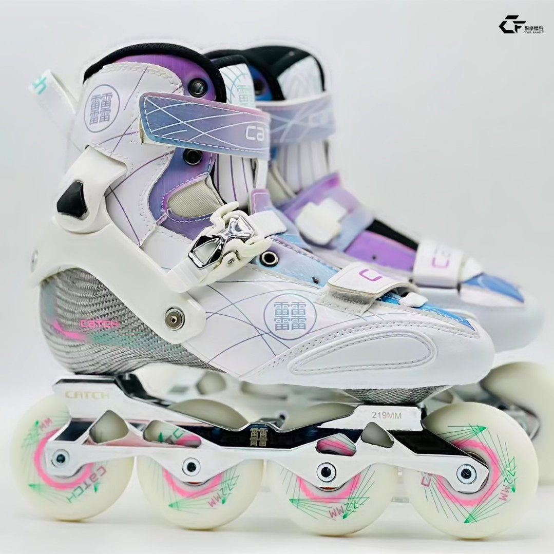 HV Wheel Skating Shoes CARBON FIBER SHOES THUNDERRETHUNDER WHEELS SLIDING SHOES FLAT FLOWER SKATES FLOWER-STYLE SHOES STRAIGHT ROWS OF WHEELS ADULTS